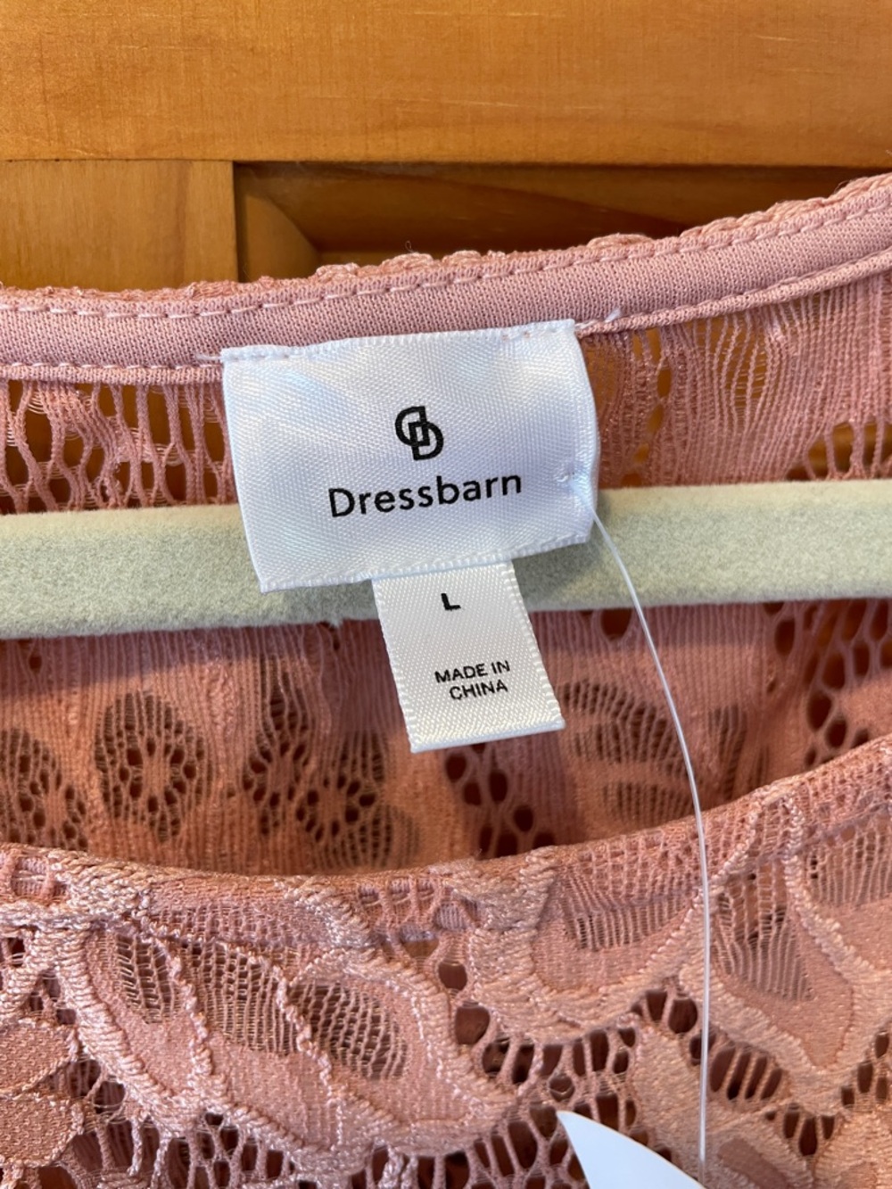 Dressbarn Rose Floral Lace Short-Sleeve Top - Picture 5 of 11